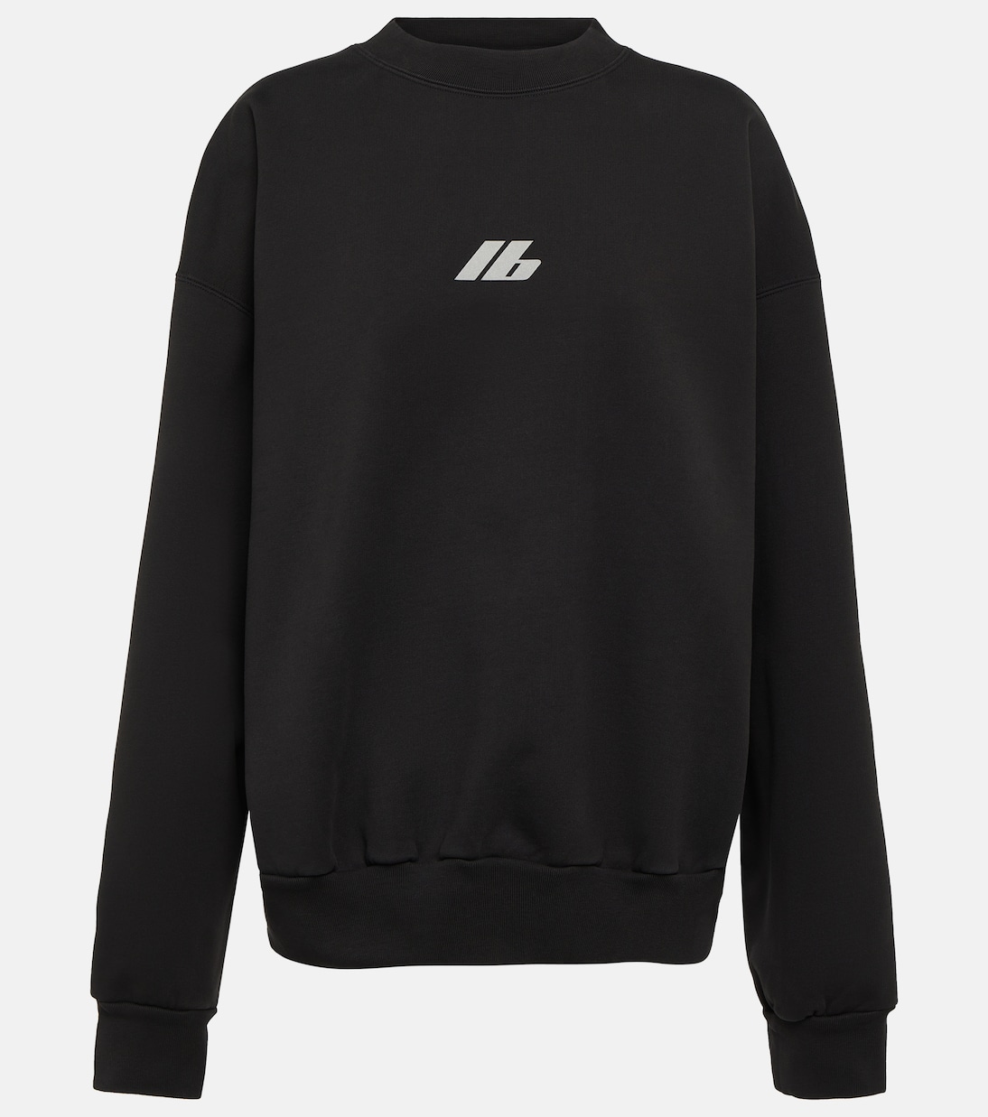 

Толстовка из хлопкового джерси с круглым вырезом Balenciaga, Faded Black