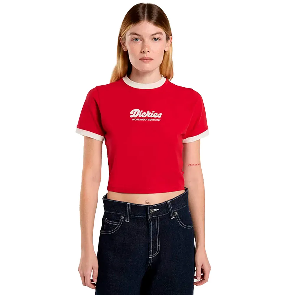 

Футболка с коротким рукавом Dickies Lewistown Ringer, красный