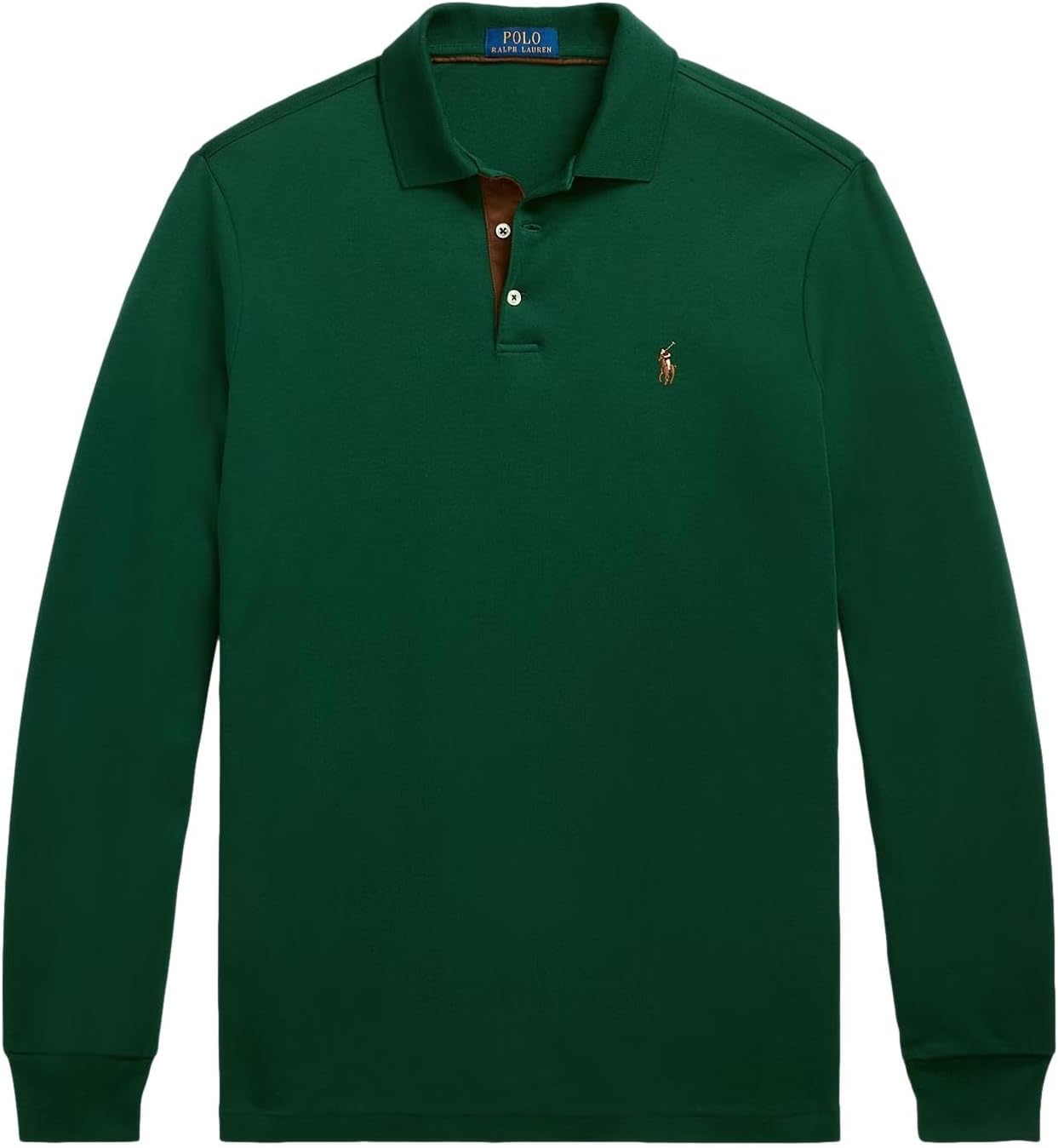 

Polo Ralph Lauren классический крой длинный рукав мягкий поло, Vintage Pine.