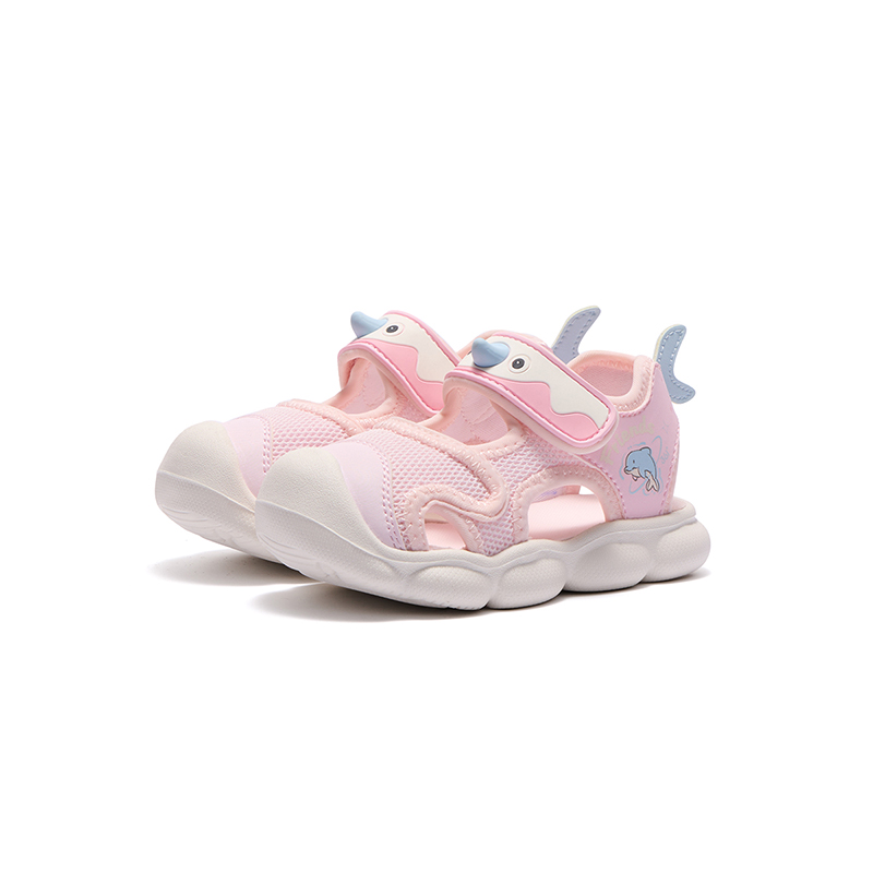 Антиударные дышащие низкие детские ботинки Clear Pastel Pink/Baby Pink 361°KIDS, розовый — фото 3