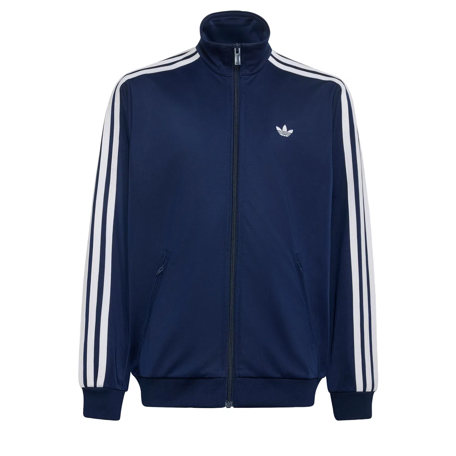Толстовка на молнии Adidas Originals Firebird темно-синего цвета