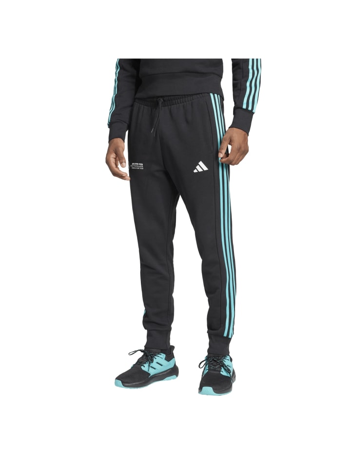 Спортивные брюки Mercedes AMG Petronas Formula 1 Team DNA черного цвета adidas — фото 2