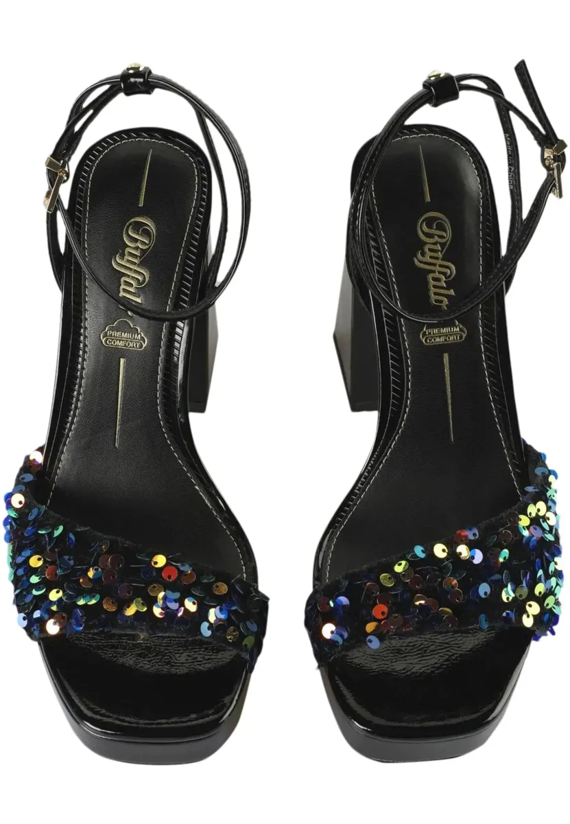 

Ботинки на высоком каблуке Buffalo " Buffalo Ladies Buffalo Liza Disco Vegan Sequins", черный