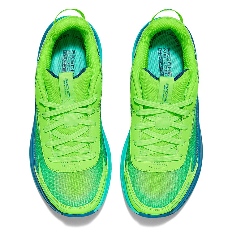 Skechers Kids Износостойкие нескользящие низкие детские кроссовки Blue Green Kids' — фото 4