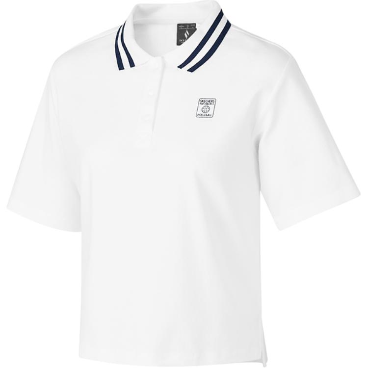 

Футболка поло женская ярко-белая Skechers