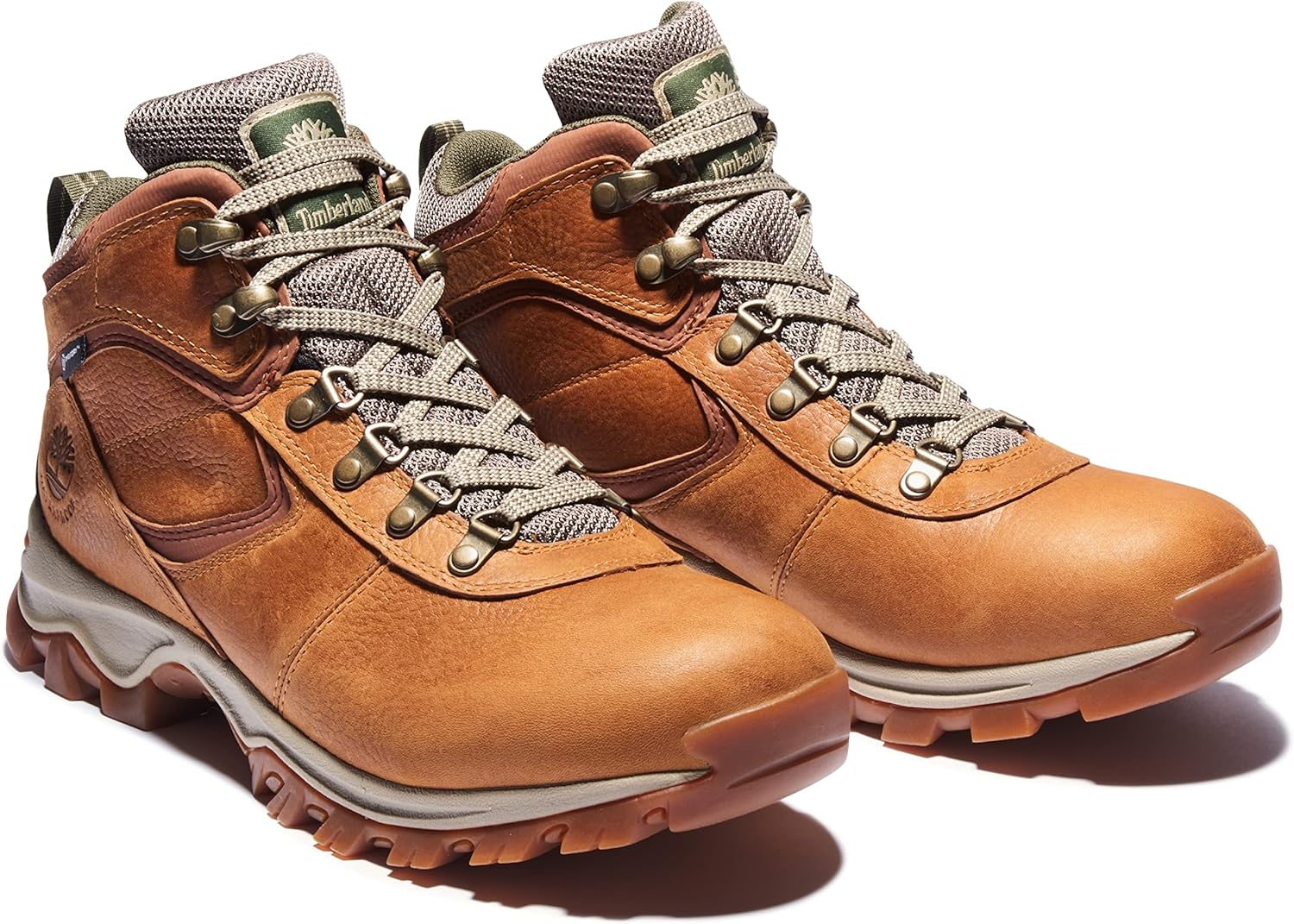 Timberland мужские походные Waterproof ботинки Mt. Maddsen Light Brown 2024 New — фото 2