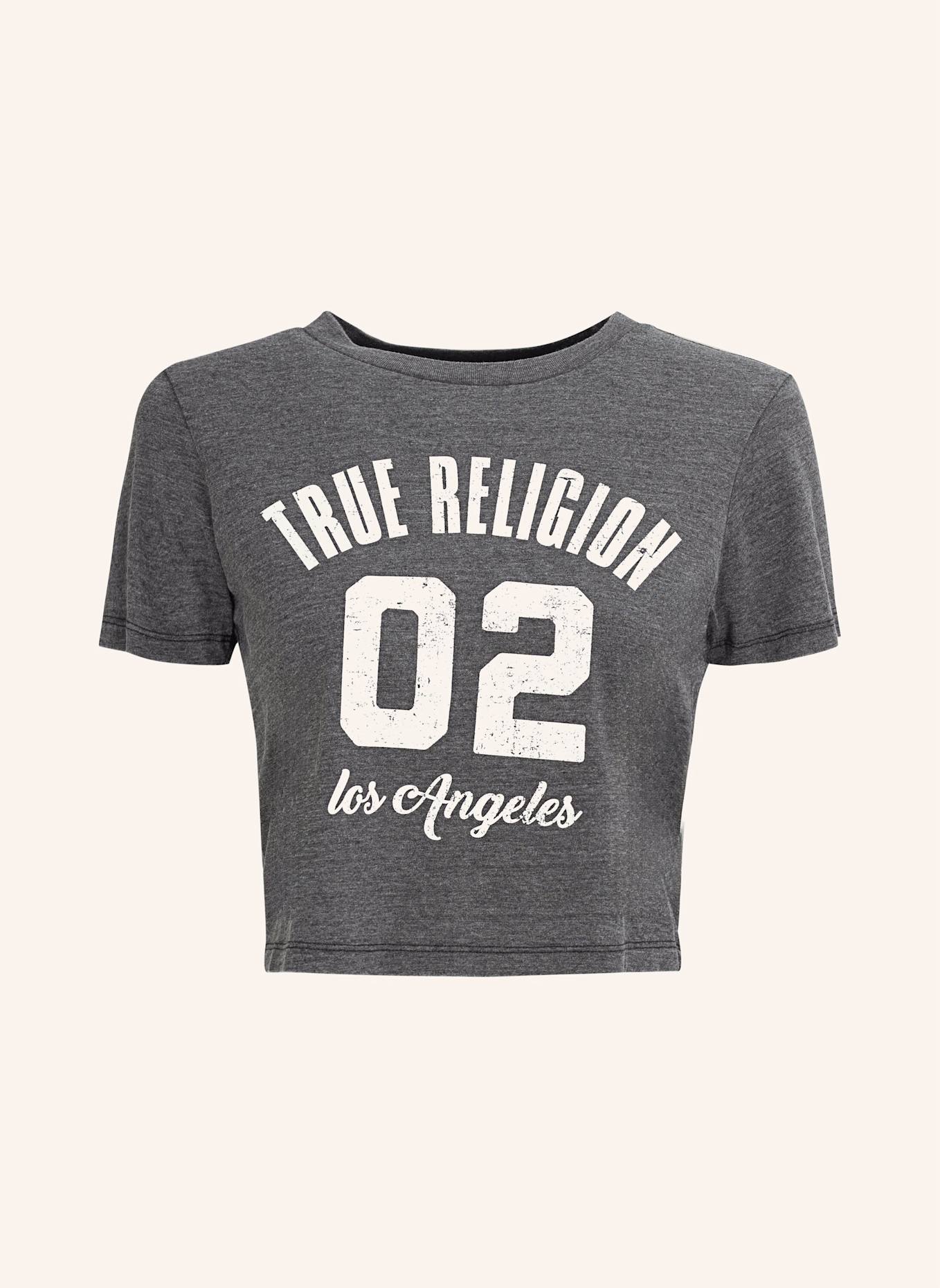 

Логотип выгорания на футболке True Religion, черный