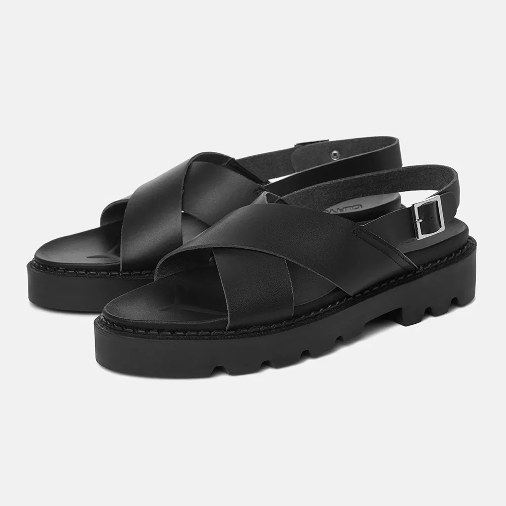Мужские сандалии CLAYONG Vegan Leather Cross Dublin