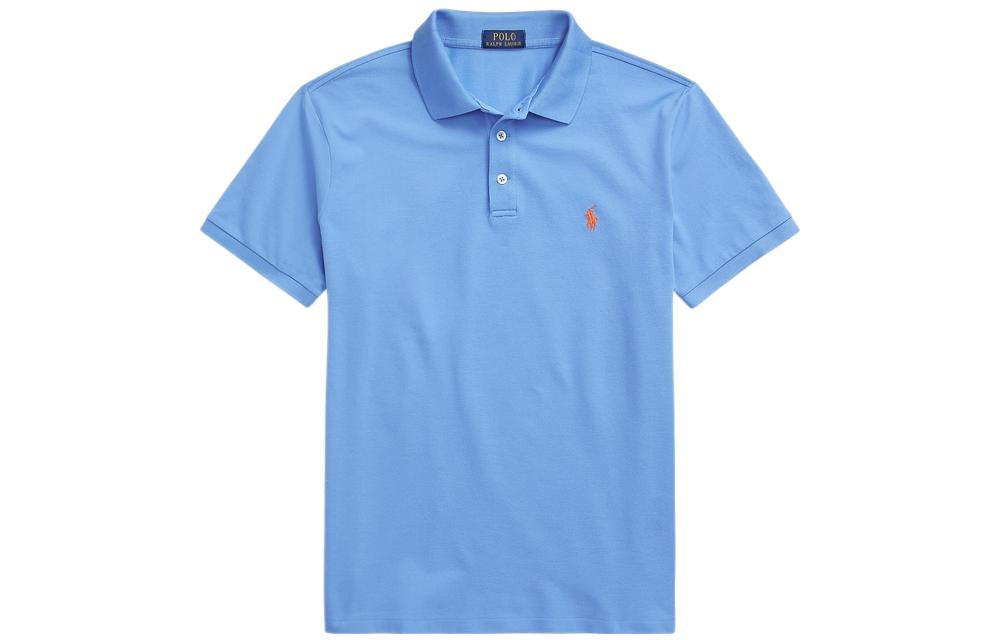 

SS22 Футболка поло мужская синяя Polo Ralph Lauren