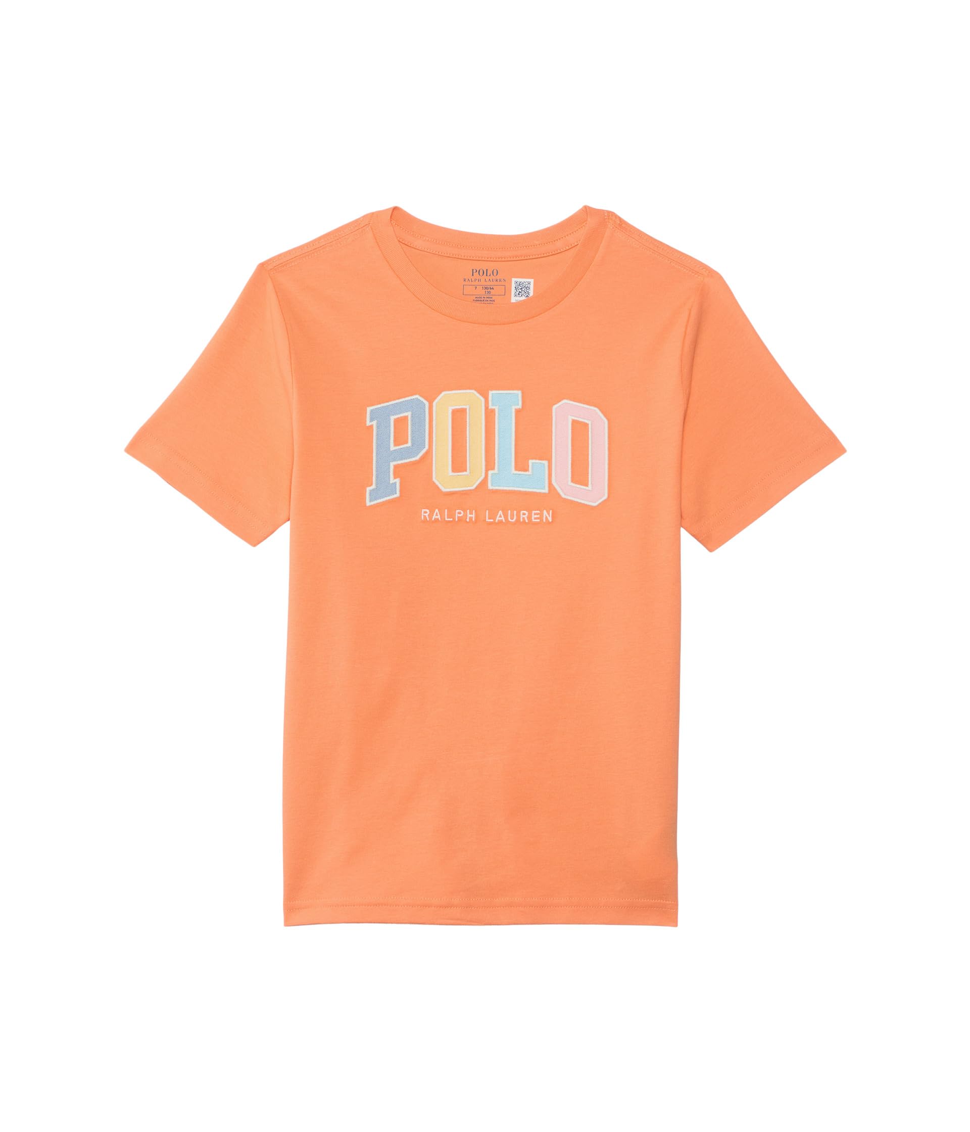 

Футболка Polo Ralph Lauren Kids Logo Cotton Jersey Tee, цвет Key West Orange