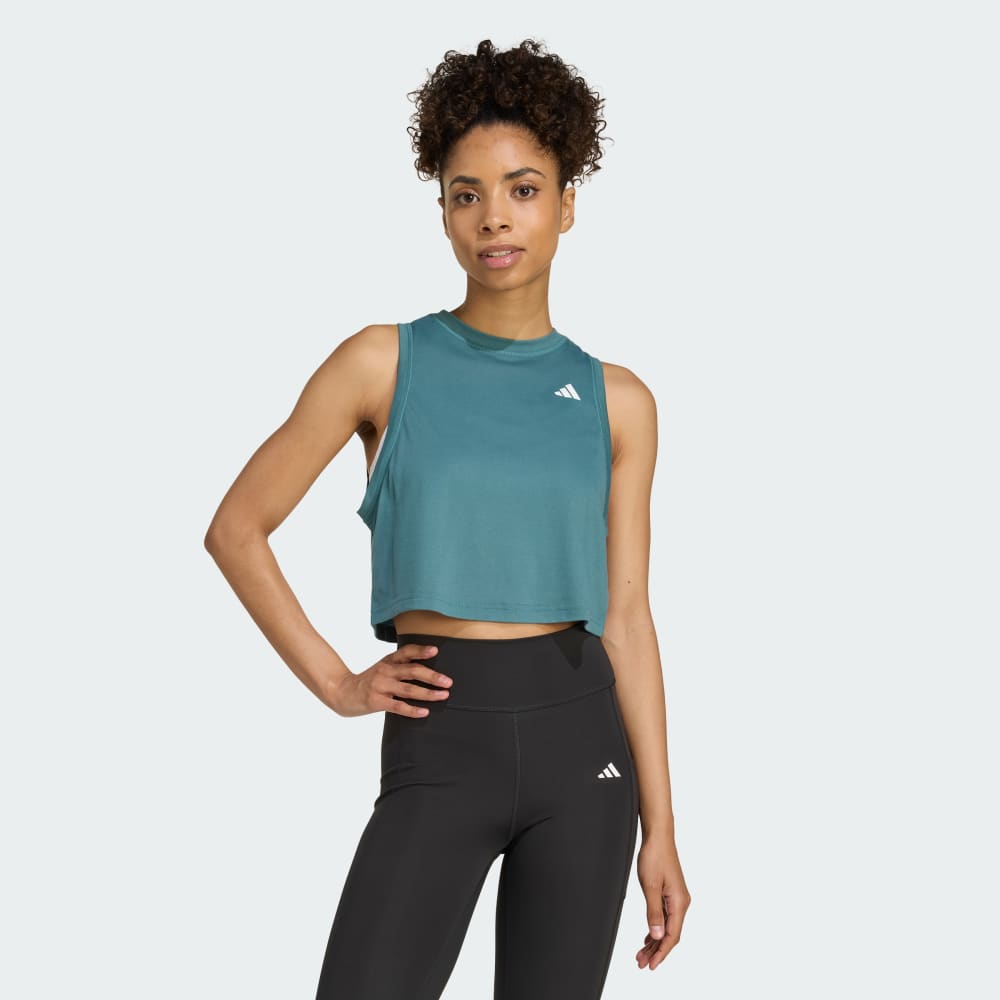 

Спортивный топ Adidas Train Essentials Boxy Workout Tank Top, цвет Preloved Teal