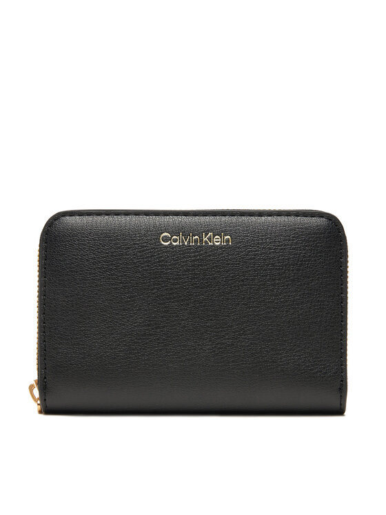 

Большой женский кошелек Foil Logo Medium Zip Around LV04F1091G Calvin Klein, чёрный