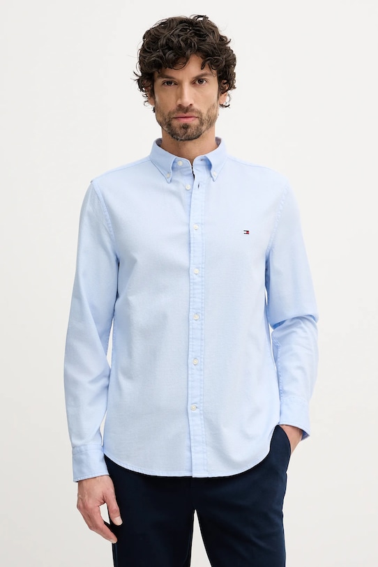

Хлопковая рубашка Tommy Hilfiger, синий