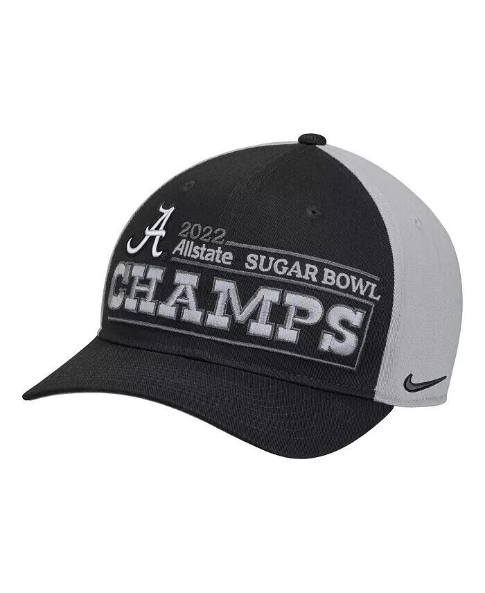 

Мужская черная регулируемая шапка Alabama Crimson Tide 2022 Sugar Bowl Champions Locker Room CL99 Nike