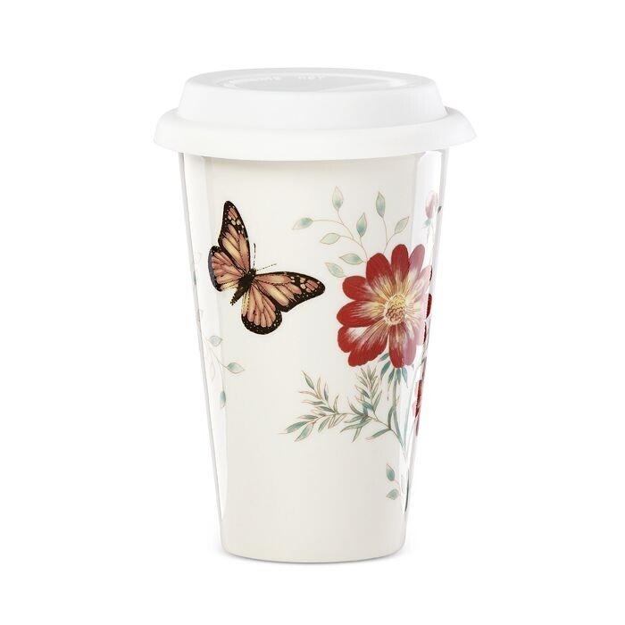 

Дорожная кружка Lenox Butterfly Meadow, белый