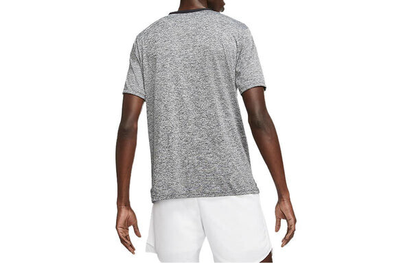 Футболка Nike Dri-fit Rise 365 Casual Sports Breathable Round Neck Short Sleeve Gray, серый — фото 2