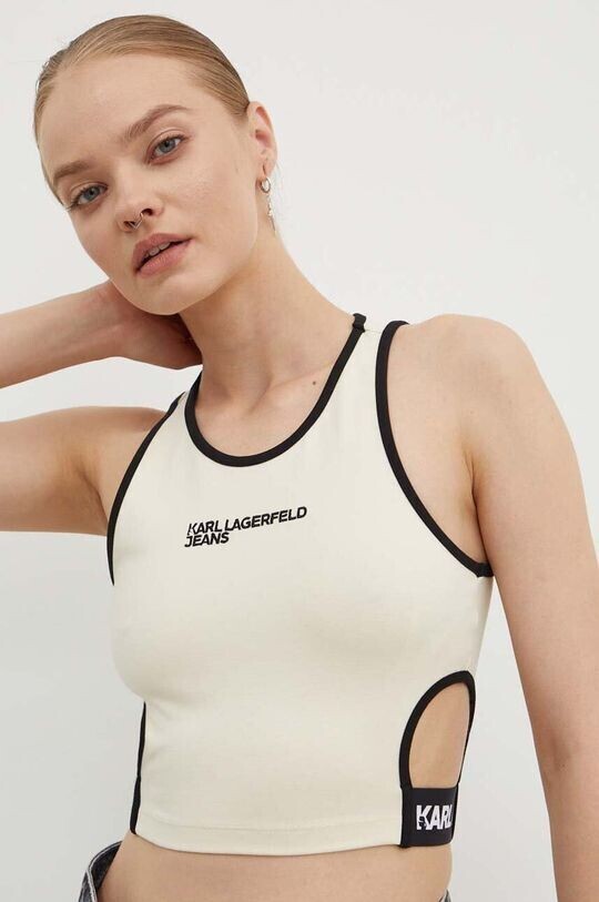 

Топ Karl Lagerfeld Jeans, бежевый