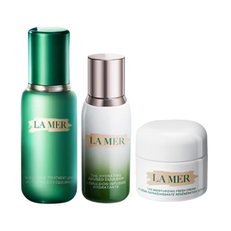 LA MER HAILANZHIMI Time Shared Flawless набор для ухода за кожей успокаивающий 30мл+150мл+50мл — фото 4
