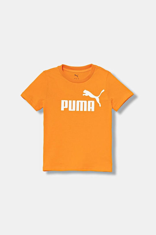 

Футболка с логотипом ESS № 1, хлопковая детская футболка Puma, оранжевый
