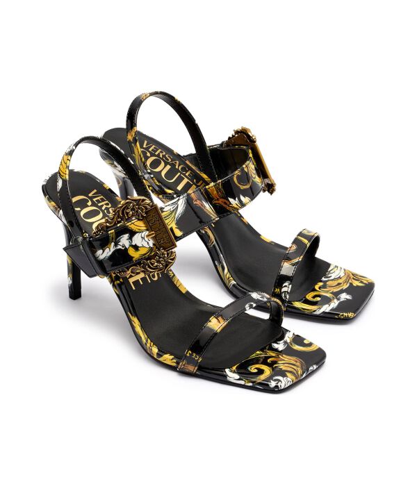 Босоножки на высоком каблуке Fondo Emily Dis. S71 Versace Jeans Couture, черный — фото 3