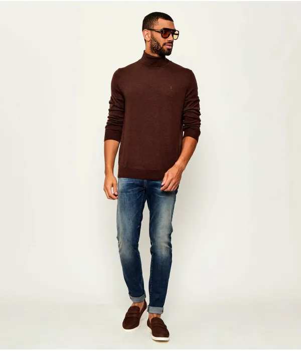Шерстяная водолазка Regular fit Polo Ralph Lauren, коричневый — фото 2