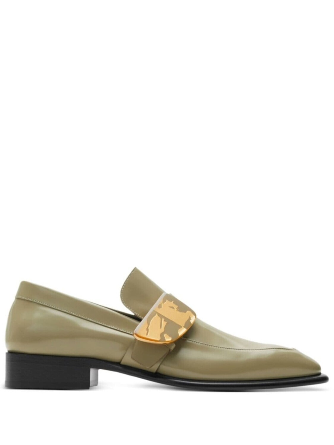 

Лоферы Shield Burberry, зеленый