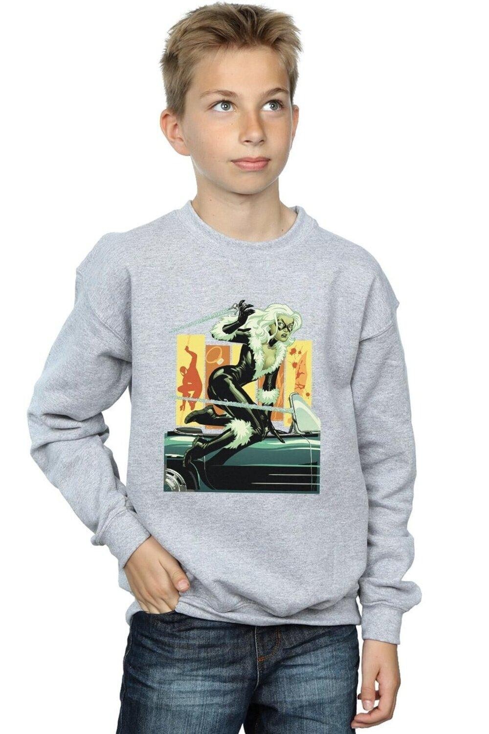 

Толстовка Black Cat Car Marvel, серый