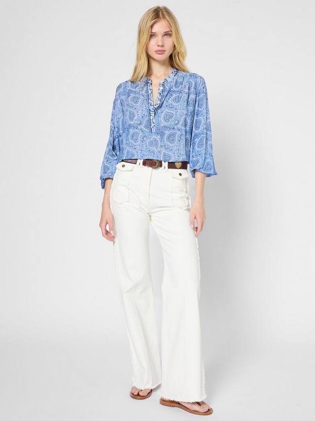 

Топ с пейсли умэй Gerard Darel, синий