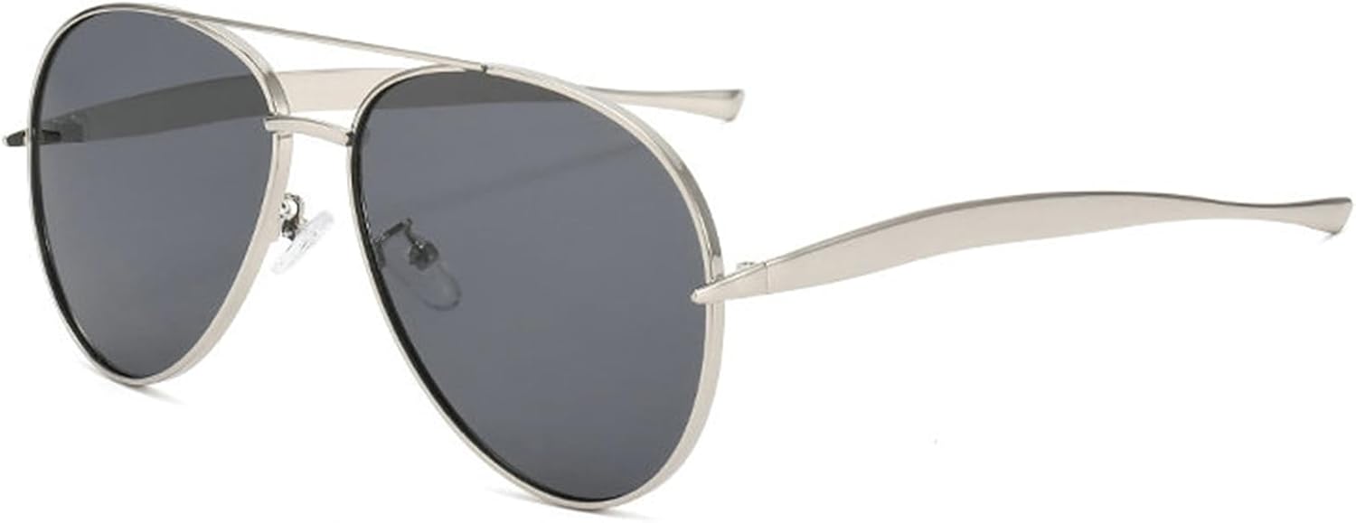 

Willochra Модные солнцезащитные очки-пилот большого размера для женщин и мужчин, ретро-очки с металлическим оправом и градиентным переходом цвета, винтажные солнцезащитные очки UV400, C5