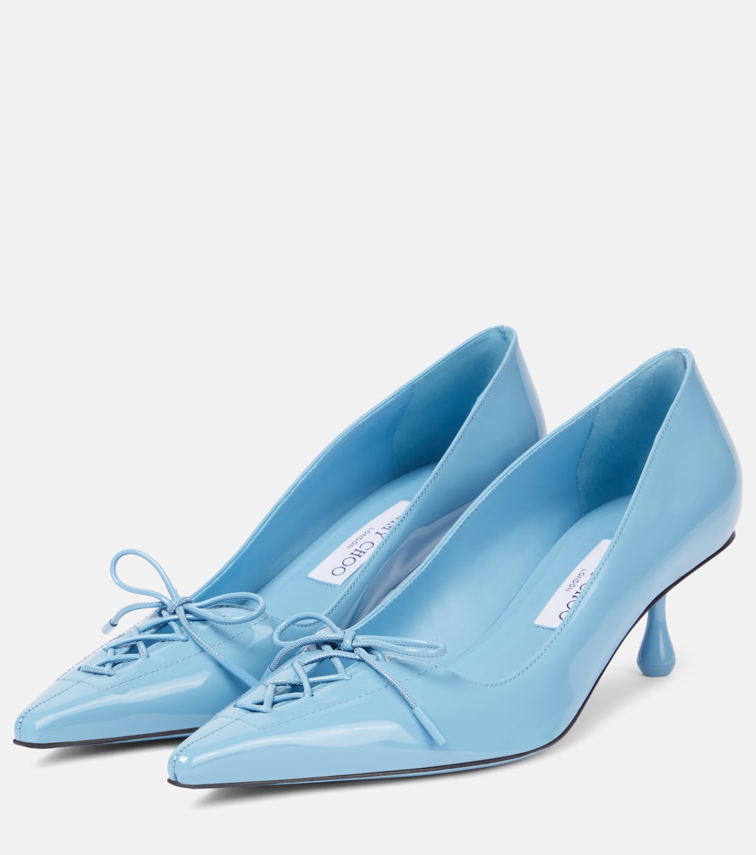 Туфли-лодочки Scarlett 50 из лакированной кожи Jimmy Choo, Dusty Blue — фото 4