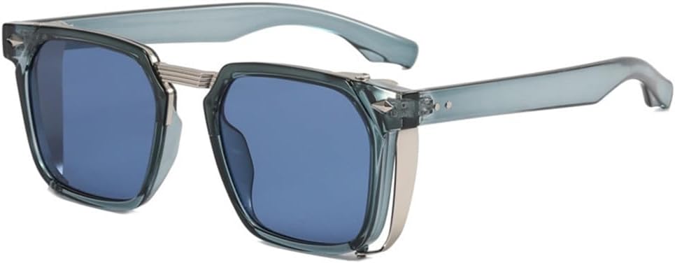 

Модные панк-солнцезащитные очки 2027 года для мужчин, винтажные квадратные очки в стиле стимпанк, солнцезащитные очки для женщин, трендовые, B07, один размер MTZJH, One Color