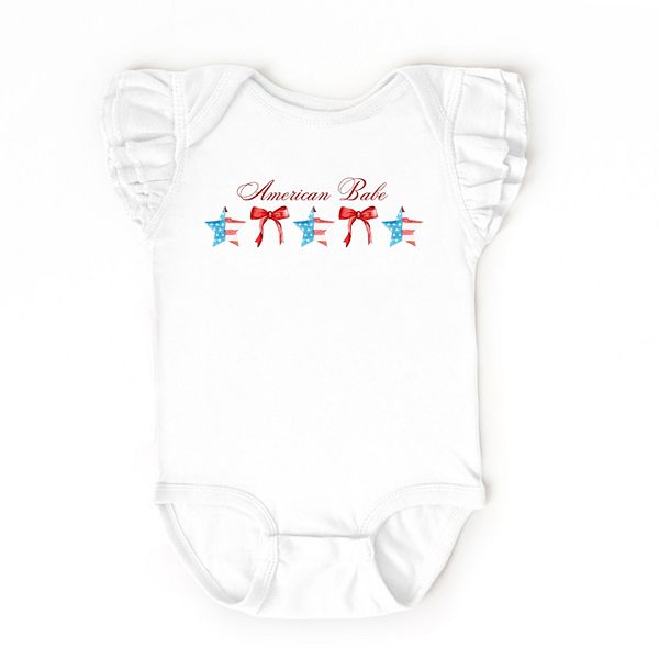 

Боди American Babe Star с рукавами-фонариками The Juniper Shop, White