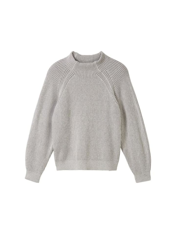 

Пуловер Tom Tailor Pullover, цвет explicit grey rib structure