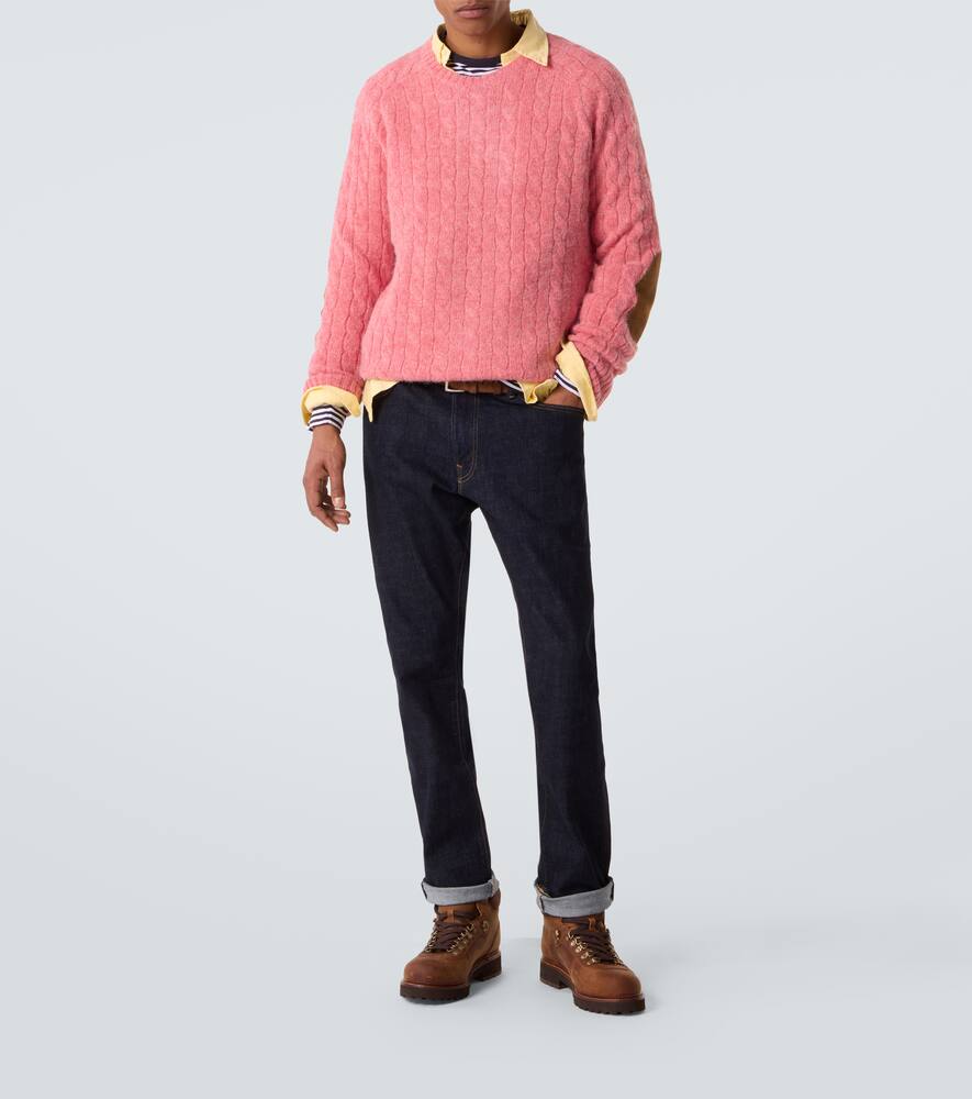 Кабельный свитер Polo Ralph Lauren, Strawberry Gelato Hthr — фото 2