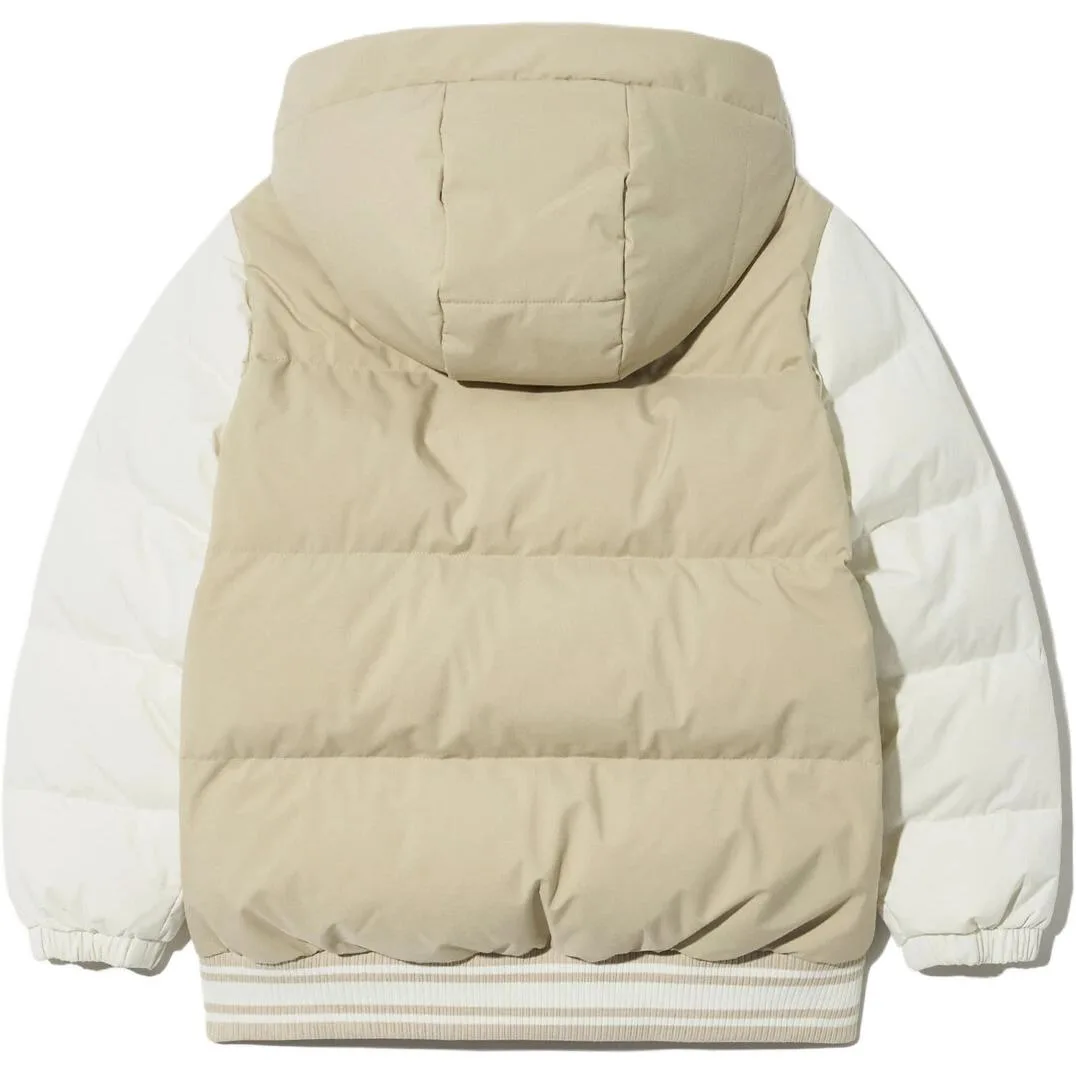 FILA KIDS Пуховик натуральный бежевый для подростков — фото 3