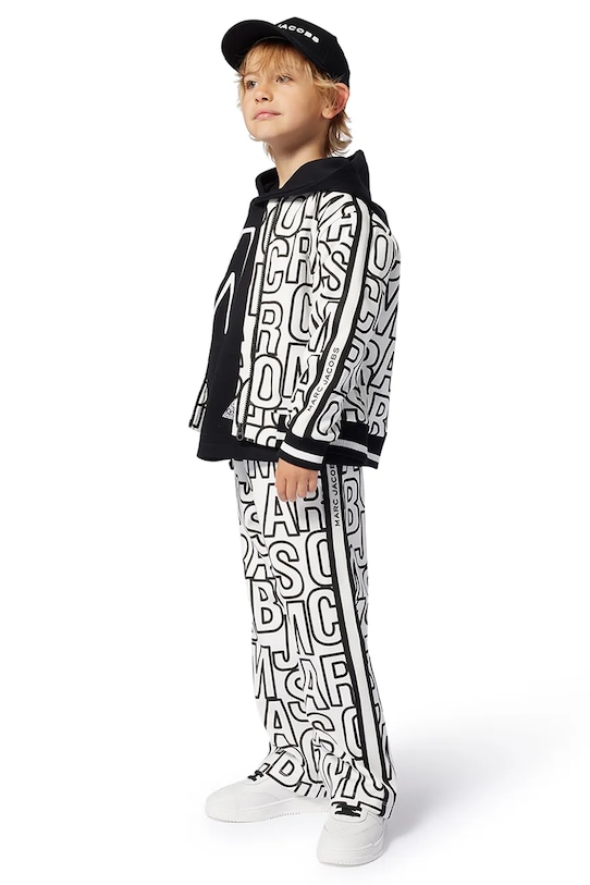 

Детские хлопковые спортивные брюки Marc Jacobs, белый