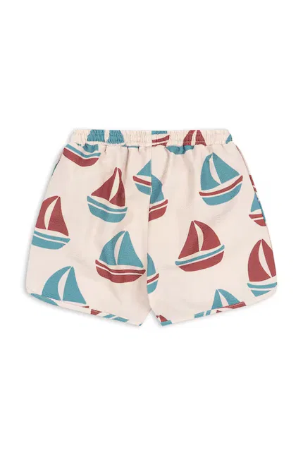 Плавки детские с узором SEER ASNOU SWIM SHORTS GRS Konges Sløjd, бежевый — фото 2
