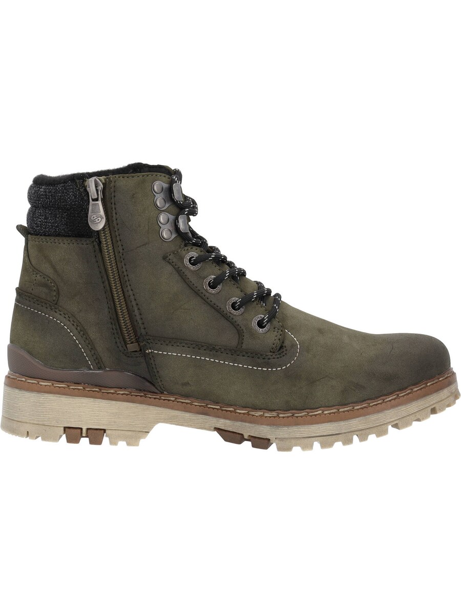 Ботинки на шнуровке Dockers by Gerli Lace-Up Boots 47LY001, оливковый — фото 3