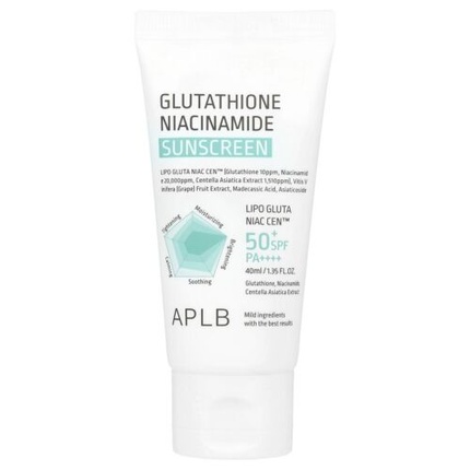 

Солнцезащитный крем с глутатионом и ниацинамидом SPF 50+, 1,35 жидких унций Aplb