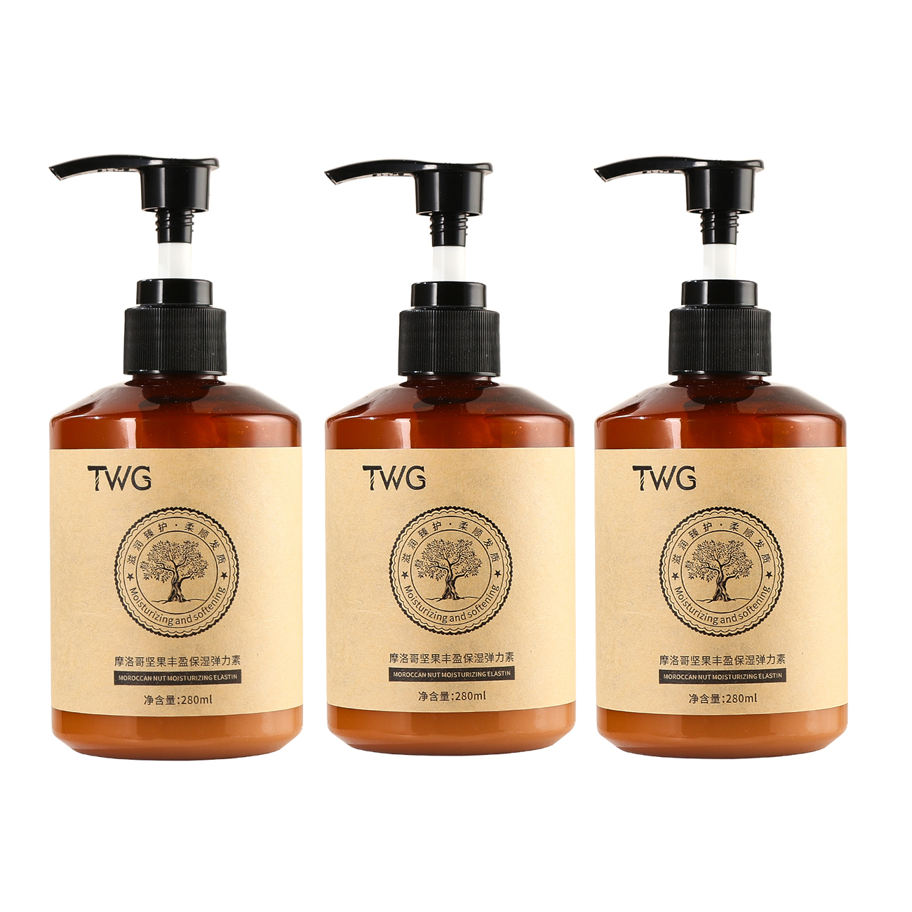 

Марокканский увлажняющий крем для контроля пушистости и упругости волос 280ml TWG