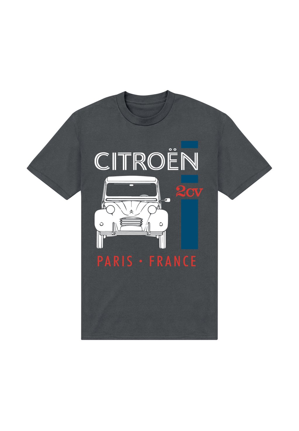 

Футболка с принтом CITROEN PARIS FRANCE SINGLE STRIPE Henry Tiger, серый