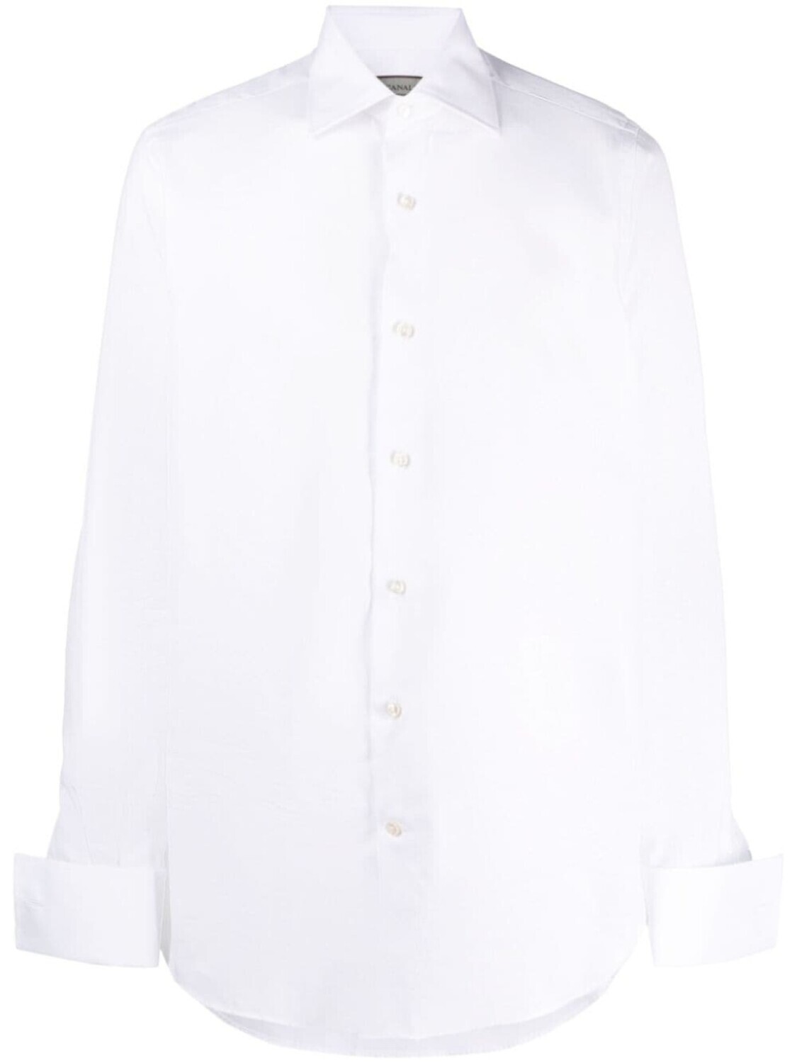 

Canali рубашка с косым воротником, белый