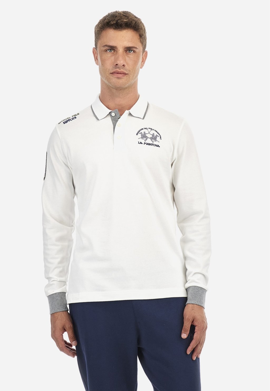 

Поло LONG SLEEVE La Martina, слоновая кость