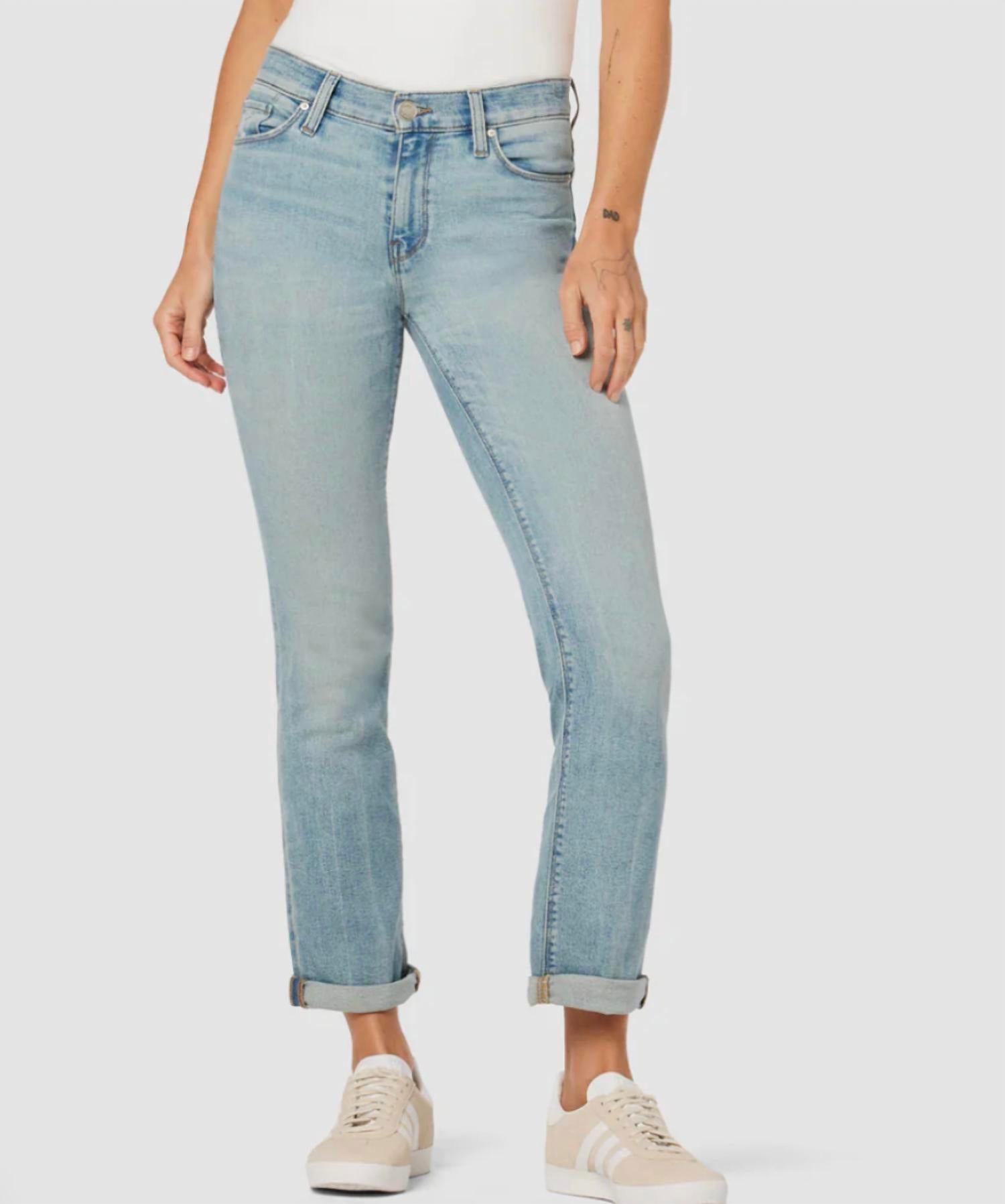 

Прямые джинсы средней посадки Nico Ankle Jeans в Glory Days Hudson