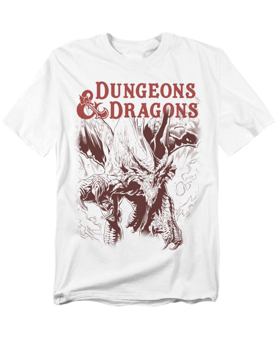 

Мужская футболка с изображением дракона из игры Dungeons & Dragons D&D, White, Белый, Мужская футболка с изображением дракона из игры Dungeons & Dragons D&D, White