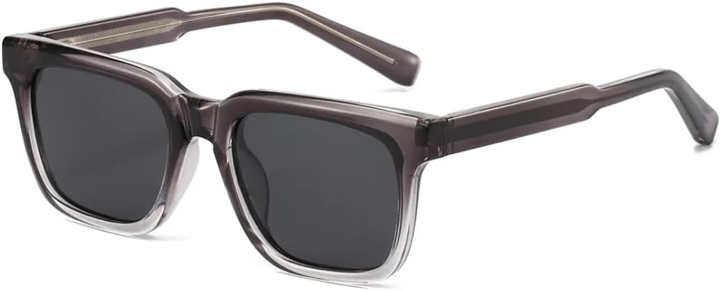 

Квадратные солнцезащитные очки для мужчин, женщин и унисекс, классические, повседневные, для вождения и путешествий, с защитой от УФ-излучения UV400 и металлическим сердечником UATXTAU, Gradient Gray