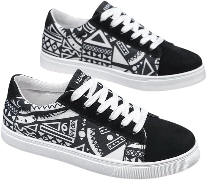 

Модные мужские кроссовки HoaloX в уличном стиле, удобные нескользящие повседневные шнурованные кроссовки для активного отдыха на улице, белый/черный