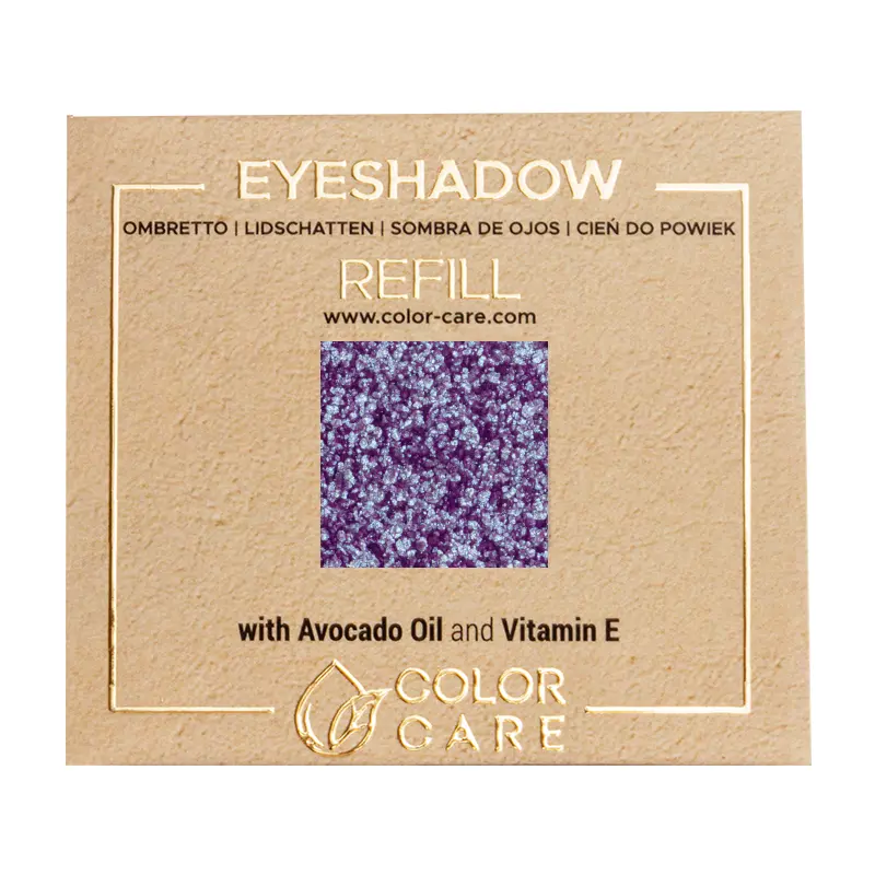 

Тени для век с веганскими блестками - 069 фиолетовая роза Color Care Glitter - Violet Blue, 2 гр