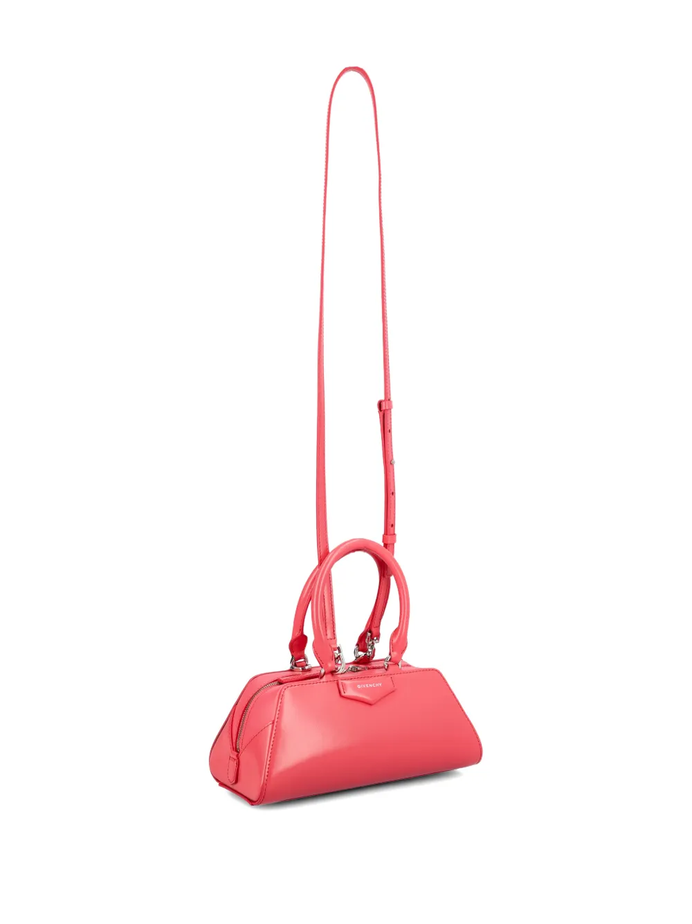 Сумка-сэтчел Mini Antigona East-West из телячьей кожи Givenchy, розовый — фото 3