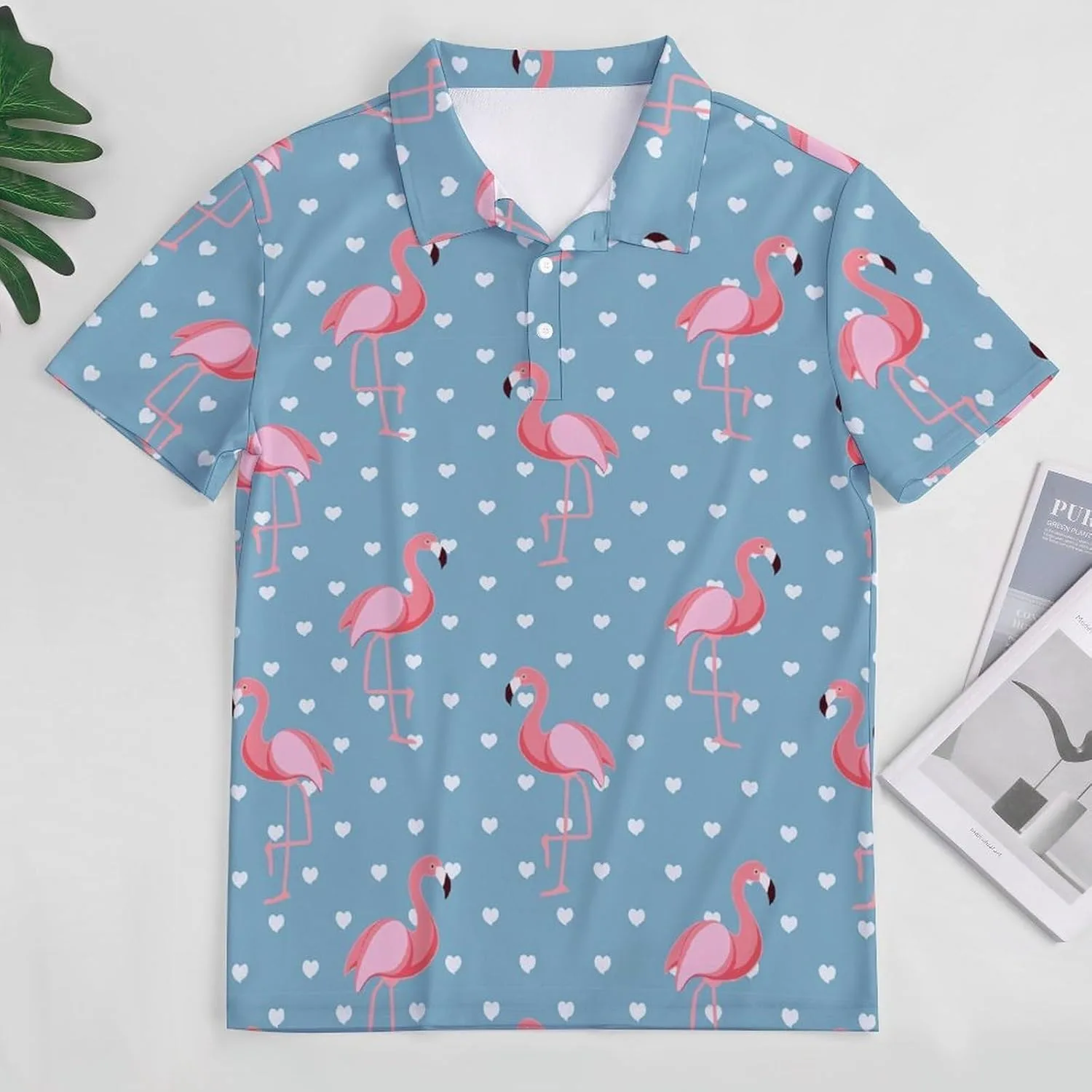 Футболка Flamingos Black Print с коротким рукавом, Dry Fit — фото 3